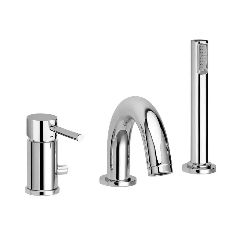 Esclusivo Mezclador de bañera con desviador y set de ducha Paffoni Stick SK040LCR