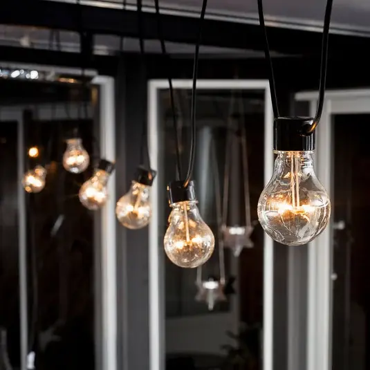 Miglior Prezzo Catena luminosa LED Biergarten ambra, base