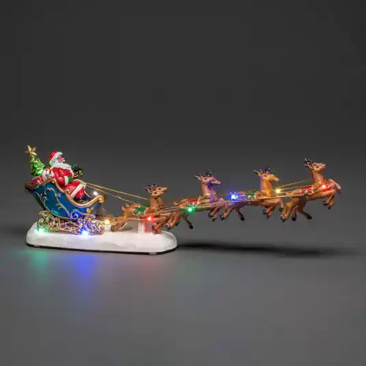 Più Venduto Scenario LED babbo natale in slitta