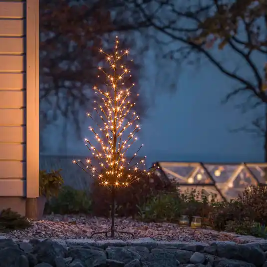 Albero di luci LED, nero, 150 cm Di Tendenza