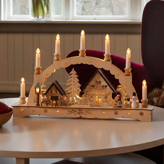 Arco luminoso LED candele batteria o trasformatore Novità
