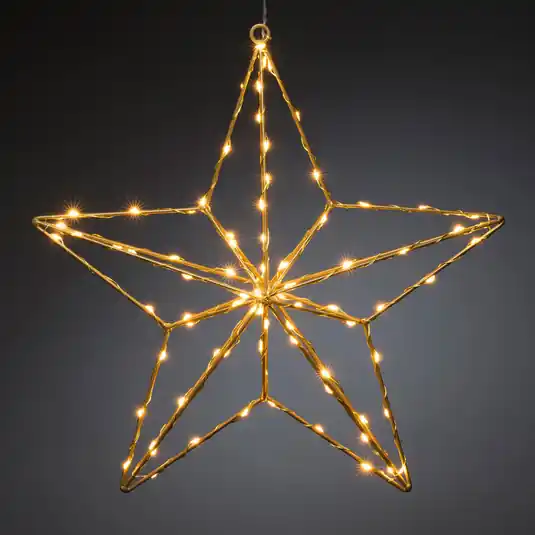 Lampada LED decorativa stella oro 37x36 cm Più Venduto