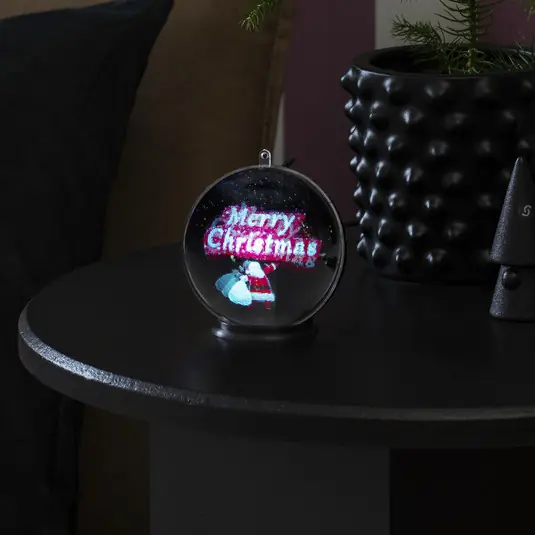 Spedito Oggi Sfera ologramma 3D Merry Christmas, 42 LED