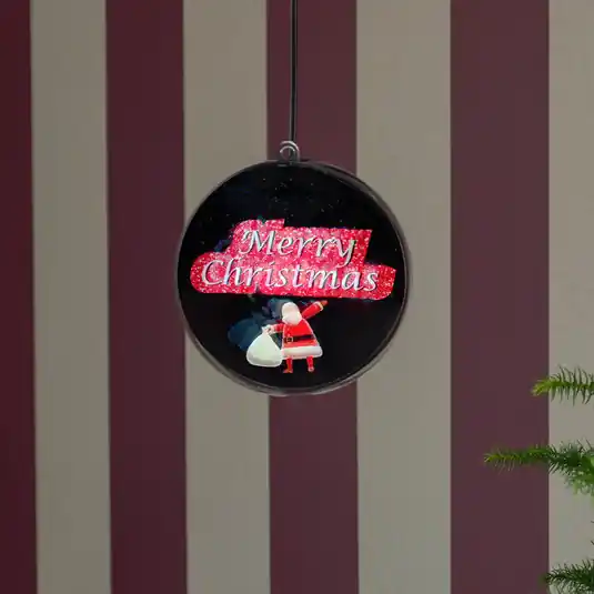 Popolare Sfera ologramma 3D Merry Christmas, 64 LED