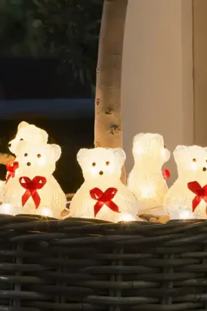 Figura luminosa LED orso, set 5x a catena Ultima Occasione