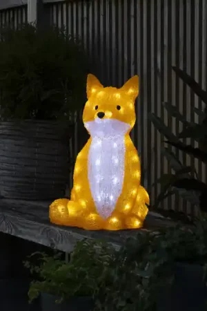 Figura luminosa LED Fuchs, set 5x a catena Promo Stagionale