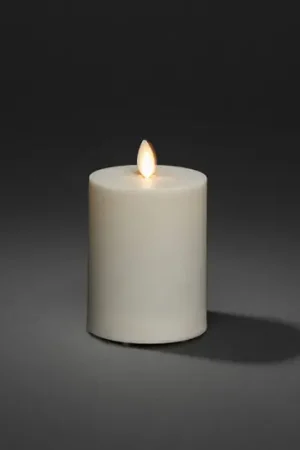 A Buon Prezzo Candela LED IP44 bianco crema liscia Altezza 13cm