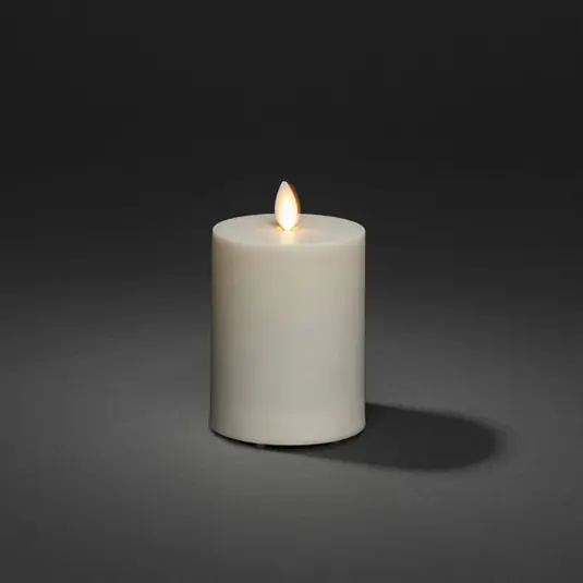 A Buon Prezzo Candela LED IP44 bianco crema liscia Altezza 13cm