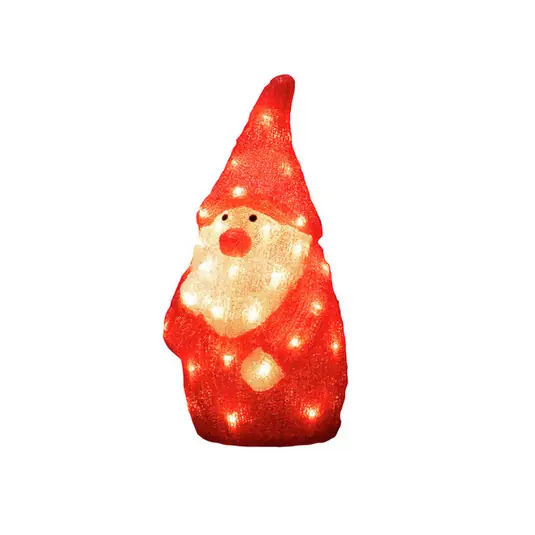 Figura LED Babbo Natale rosso IP44 altezza 38 cm Offerta Speciale