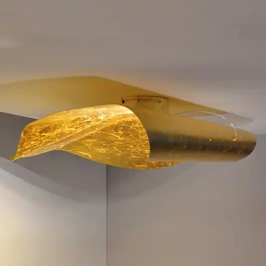 Esclusiva plafoniera LED Non So 75 cm, dorata Quantità Limitata