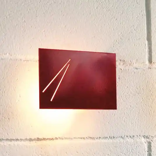 Des.agn - applique rossa di design italiano Esclusivo
