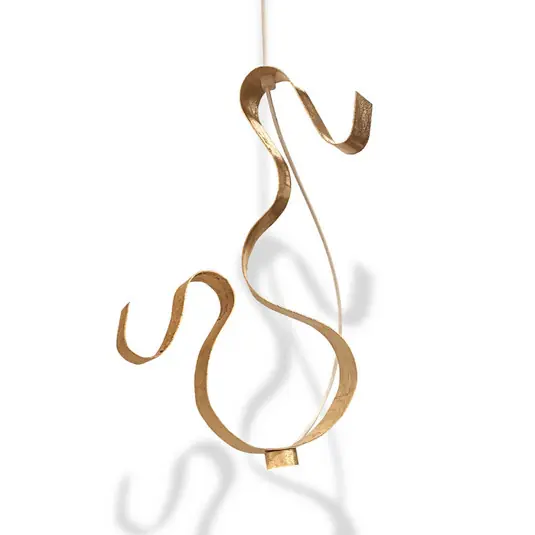 Knikerboker Curve LED sospensione, 1 luce, oro Saldi