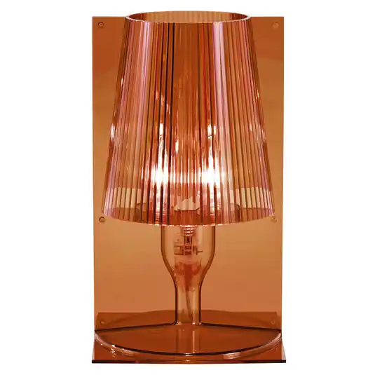 Consegna Rapida Kartell Take lampada da tavolo di design, ambra