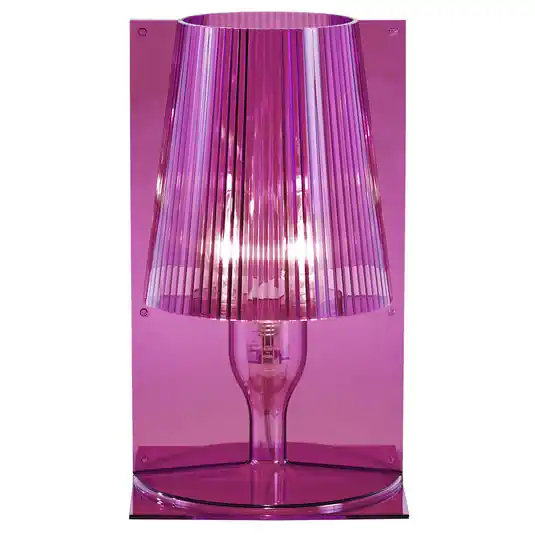 Novità Kartell Take lampada di design da tavolo, rosa