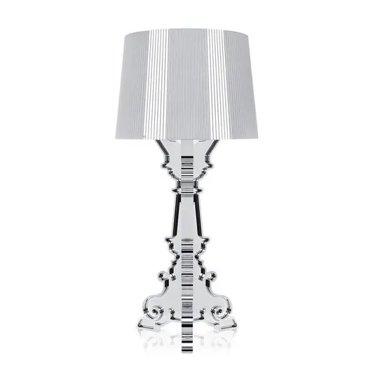 Popolare Kartell Bourgie lampada LED da tavolo, argento