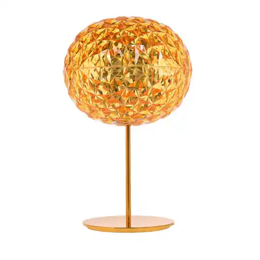 Kartell Planet LED da tavolo con base, giallo Offerta Lampo