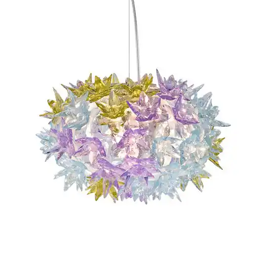 Kartell Bloom S2 LED a sospensione G9, lavanda Solo Oggi