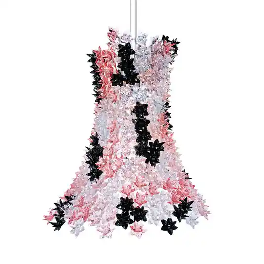 Kartell Bloom a sospensione G9 lunga, rosa/nero Affare