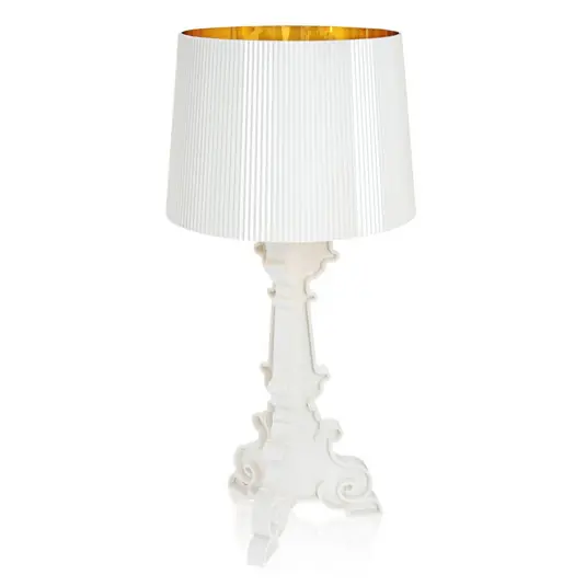 Kartell Bourgie LED da tavolo E14, bianco/oro Spedito Oggi