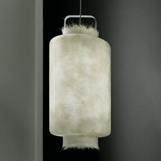 Lampada LED a sospensione bianca Kimono, 40 cm Offerta Speciale
