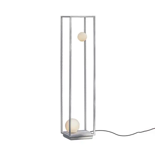 Di Tendenza Karman Abachina Lampada LED da pavimento a 2 luci bianca 103cm