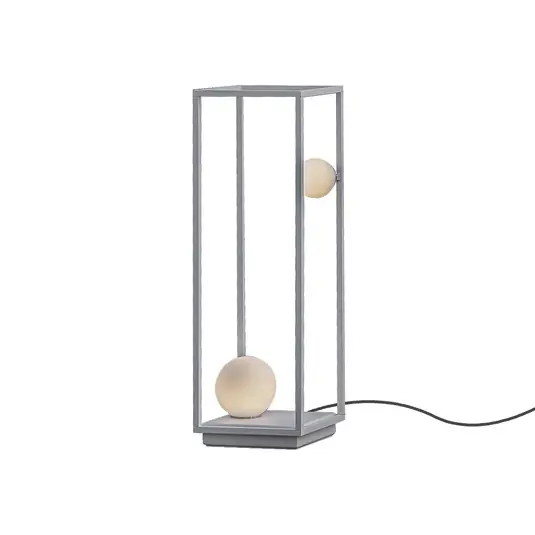 Karman Abachina Lampada LED da pavimento a 2 luci bianca 70cm Ultimissimo Modello