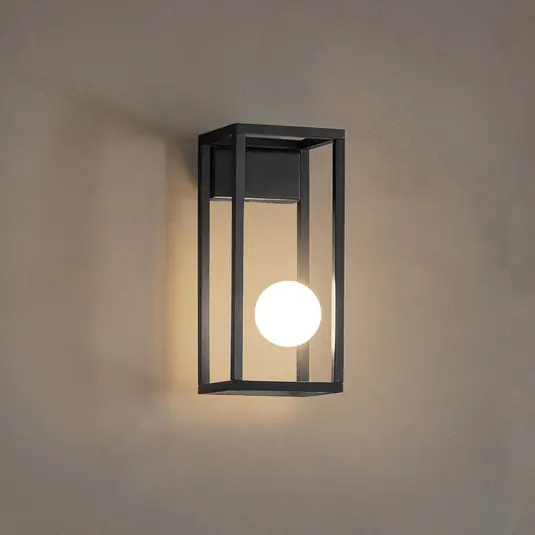 Karman Abachina applique LED 1 luce IP44 nero Promozione Esclusiva