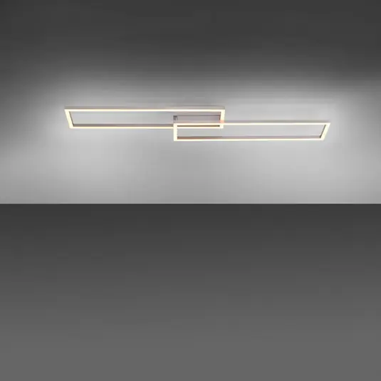 Plafoniera LED Iven, dimmerabile, acciaio, 92,4x22 cm Ultima Occasione