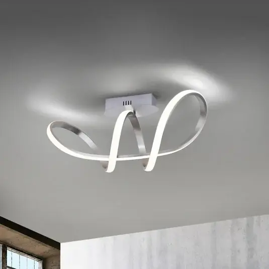 Popolare Plafoniera LED Maria, dimming, alluminio