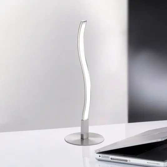 Lampada LED da tavolo Wave 3.000K 30cm acciaio Sconto