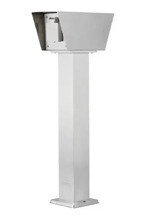 Colonna con prese Connect L2 con 2 prese, acciaio inox Non Perdere