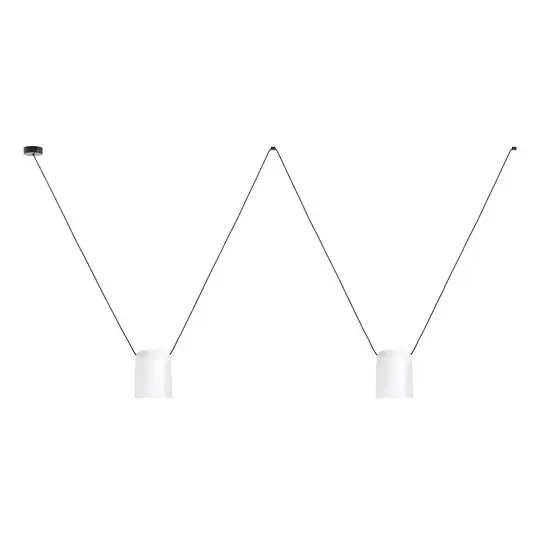 Must-Have LEDS-C4 Attic Double cilindro Ø 15cm bianco