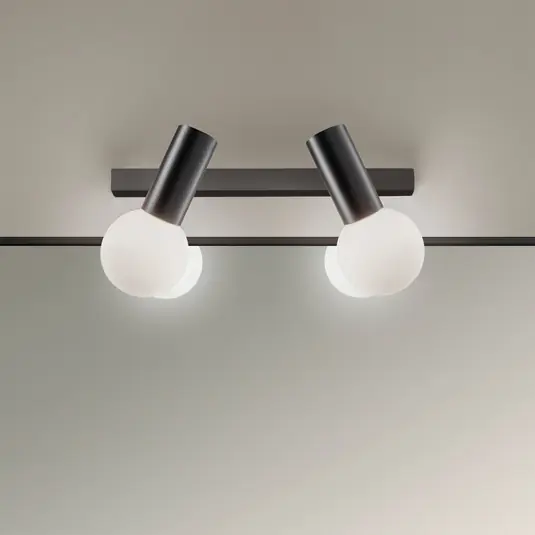 Promo Stagionale LEDS-C4 Mist applique da bagno 2 luci nero