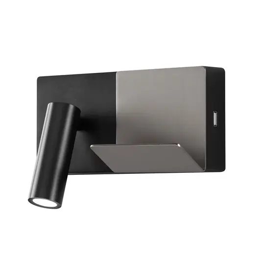 LEDS-C4 E-Lamp Mini Applique a LED nero/grigio Ultima Occasione