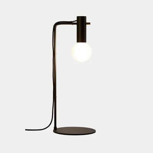 LEDS-C4 Nude Curved lampada da tavolo E27 nero Offerta Lampo