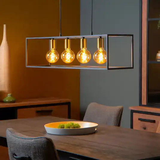Scelto Dai Clienti Lampada a sospensione Ruben con cornice, 4 luci