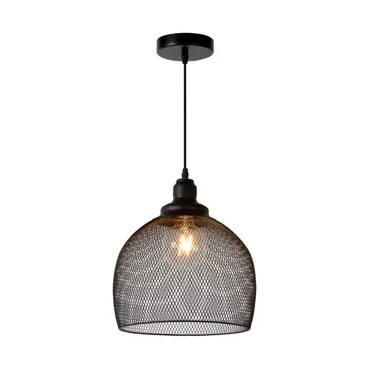Lampada a sospensione Mesh, 1 luce, nero, Ø 28 cm Prezzo Scontato
