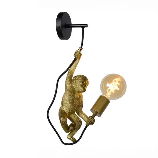 Direttamente Dal Produttore Applique Extravaganza Chimp, oro satinato/nero