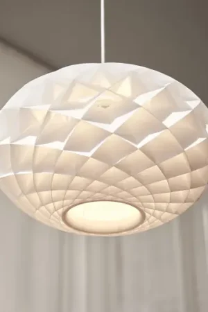 Occasione Imperdibile Louis Poulsen Patera Oval Pendolo E27 bianco Ø 50 cm