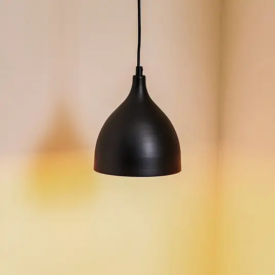 Lampada a sospensione Nanu in metallo nero 1 luce Reso Gratuito