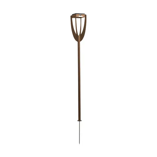 Di Tendenza Lampada LED solare Tulip con picchetto, corten