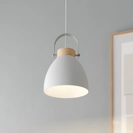 Lampada a sospensione Bergen, 1 luce, bianco Esclusivo