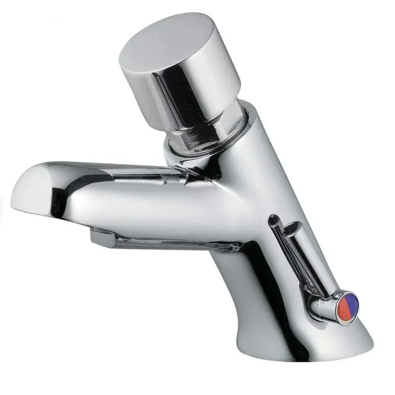 Mezclador monomando de lavabo con cierre automático y pulsador antibloqueo Idral Modern 08512-08512F Prezzo Conveniente