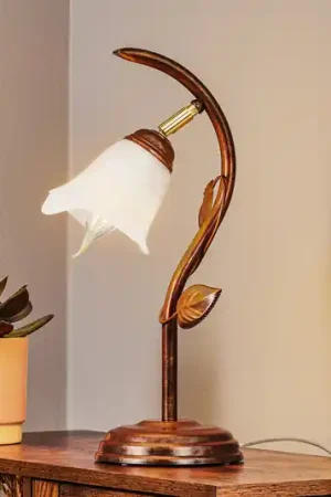 Promozione Esclusiva Lampada da tavolo Siena, design fiorentino, altezza 40 cm