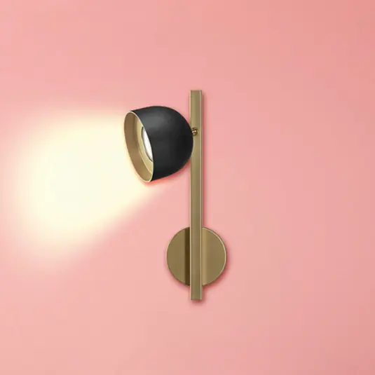 Applique a LED Cupola, 1 luce, nero Popolare
