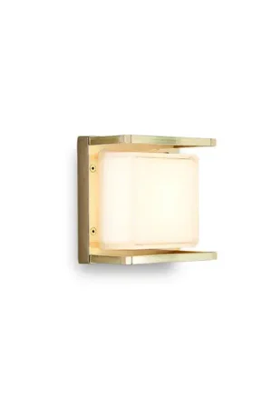 Direttamente Dal Produttore Applique LED esterni Ice Cubic 3405, ottone natur