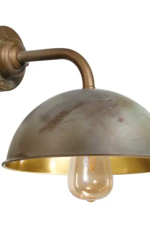 Nuovo Arrivo Applique Circle ottone anticato/lucido sporg. 31cm