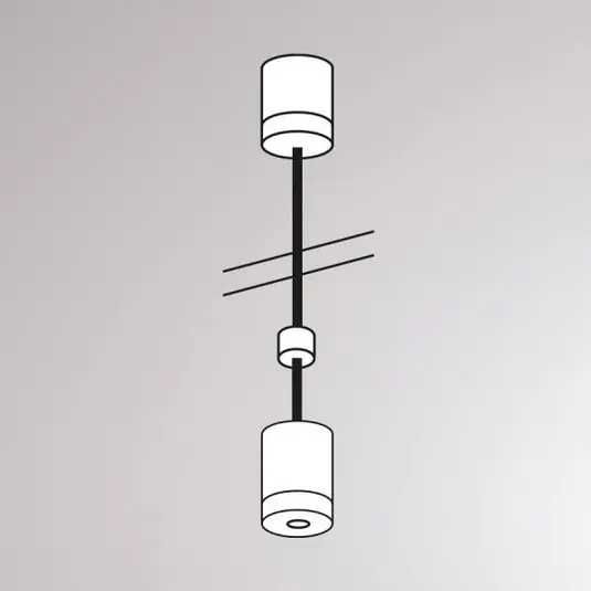 Sospensione per binario Volare, 100 cm, bianco Prezzo Conveniente
