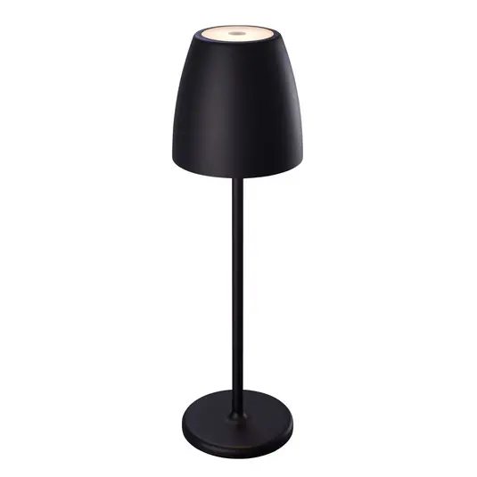 MEGATRON Tavola Lampada da tavolo LED ricaricabile, nero Saldi