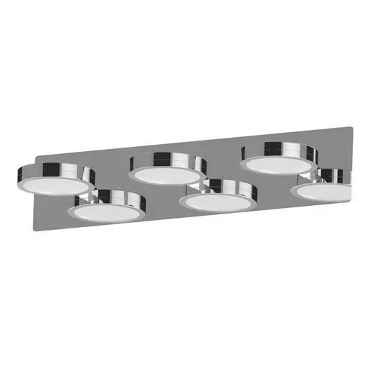 Lightme lampada LED specchi Aqua down cromo 3 luci Must-Have